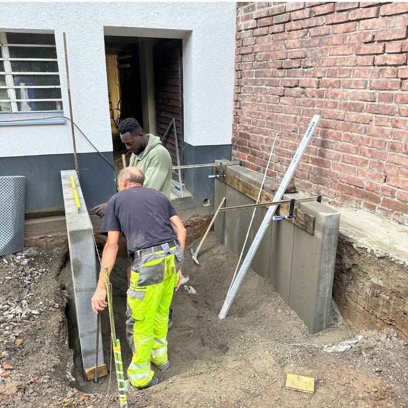 Kellereingang Neubau